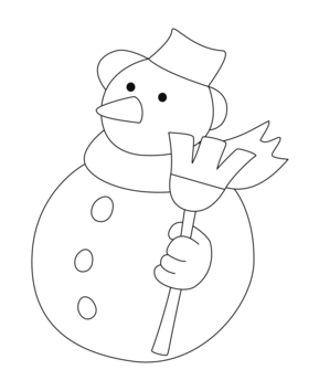 Bonhomme de neige 34 - 10doigts.fr