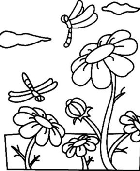 Fleurs et libellules 01 - 10doigts.fr