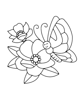 Fleurs et papillons 02 - 10doigts.fr