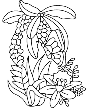 Fleurs et papillons 06 - 10doigts.fr