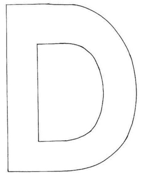 D majuscule - 10doigts.fr