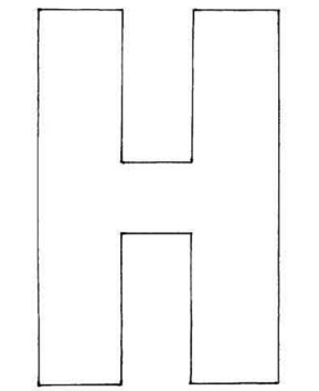 H majuscule - 10doigts.fr