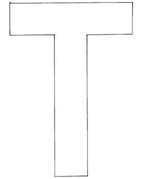 T majuscule - 10doigts.fr