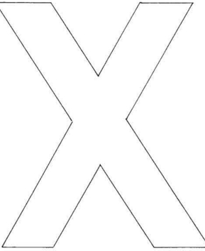 X majuscule - 10doigts.fr