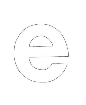 e minuscule - 10doigts.fr