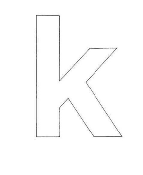 k minuscule - 10doigts.fr