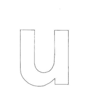 u minuscule - 10doigts.fr