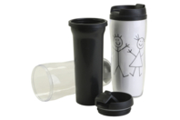 12 mugs isotherme avec couvercle - Plastique Transparent - 10doigts.fr