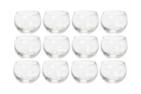 12 Photophores boule en verre  - Supports en Verre - 10doigts.fr