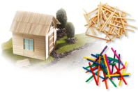 Allumettes en bois - Accessoires en bois - 10doigts.fr