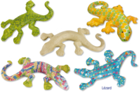 Lézard en carton papier maché - Animaux en carton - 10doigts.fr