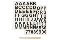 alphabet noir - Transferts et Thermocollants - 10doigts.fr