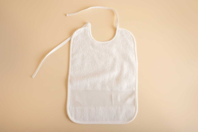 Bavoir éponge blanc - Coton, lin - Textiles - 10doigts.fr