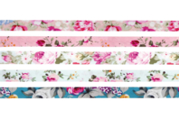 Biais coton Roses - 5 rubans - Rubans et biais - 10doigts.fr