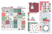 Bloc papier Noël, effet foil - 30 feuilles   - Papiers créatif de Noël - 10doigts.fr