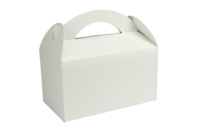 boite à goûter lunch box en carton blanc - Boîtes en carton - 10doigts.fr