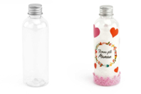 Bouteille plastique bouchon metal - Plastique Transparent - 10doigts.fr