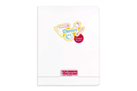 Cahier Dessin - 17 x 22 cm, 90gr,32 pages - Papiers blancs - 10doigts.fr