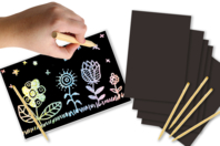 carte à gratter holographique - Cartes à gratter, à poinçonner - 10doigts.fr