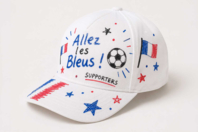 casquette foot - Coton, lin - Textiles - 10doigts.fr