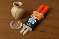 Colle époxy bi composants, prise rapide - Colles fortes - 10doigts.fr