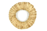 Couronne raphia paille naturel Ø 20 cm - Paille et Raphia - 10doigts.fr