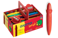 Crayons cire incassables Giotto + 2 tailles crayons OFFERT - Set de 40 - Crayons cire - 10doigts.fr