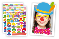 Crazy Clown Stickers - Stickers Fantaisies - 10doigts.fr