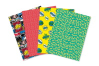 Decopatch Mix - 4 feuilles thème Bande dessinée - Papiers Décopatch - 10doigts.fr