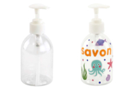 Distributeur savon - Plastique Transparent - 10doigts.fr