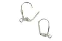 dormeuse à anneaux argent - Boucles d'oreilles - 10doigts.fr