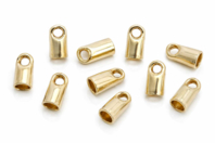 Embouts pour cordon Or Ø 3 mm - 10 pcs - Fermoirs bijoux - 10doigts.fr