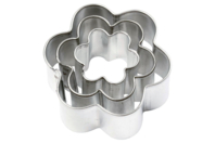 Emporte-pièces fleur - 3 tailles (largeur : 4 cm-2.5 cm-1.5 cm) - Emporte-pièces créatifs pour enfants - 10doigts.fr