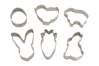 Emporte pièces métal Pâques - Emporte-pièces créatifs pour enfants - 10doigts.fr