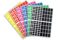 gommettes rectangles scolaire - Gommettes formes assorties - 10doigts.fr