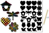 Gommettes stickers à gratter - Cartes à gratter, à poinçonner - 10doigts.fr