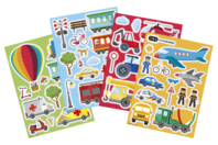 gommettes vtrostatiques transports - Gommettes Transports et Métiers - 10doigts.fr