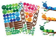 kit gommettes chenilles - Gommettes Animaux - 10doigts.fr