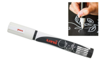 Marqueur craie blanc, pointe moyenne - Craies, tableaux, ardoises - 10doigts.fr