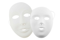 Masques blancs à décorer - Tailles au choix - Masques Créatifs - 10doigts.fr