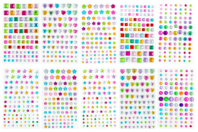 maxi lot de strass - Strass autocollants - 10doigts.fr