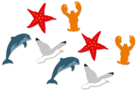 motifs bois décoré océan - Déco en bois peints - 10doigts.fr