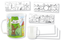 Mug à décorer - Plastique Transparent - 10doigts.fr