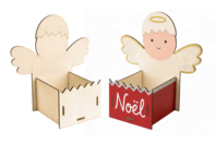 panier poussin ange - Paniers de Pâques - 10doigts.fr