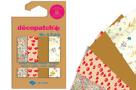 papiers decopatch coquelicots - Papiers Décopatch - 10doigts.fr