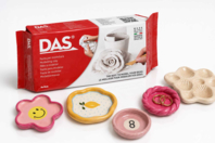 Pâte autodurcissante DAS 1 Kg Blanc - Pâtes à modeler autodurcissantes - 10doigts.fr