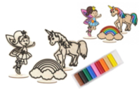 personnages en bois féérie - Livres et Kits de modelage - 10doigts.fr