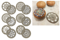 Pochoirs mandalas - 12 pièces - Pochoirs - 10doigts.fr