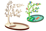 porte-bijoux en bois - Boîtes et supports à bijoux - 10doigts.fr