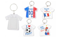 porte clé france - Plastique Transparent - 10doigts.fr
